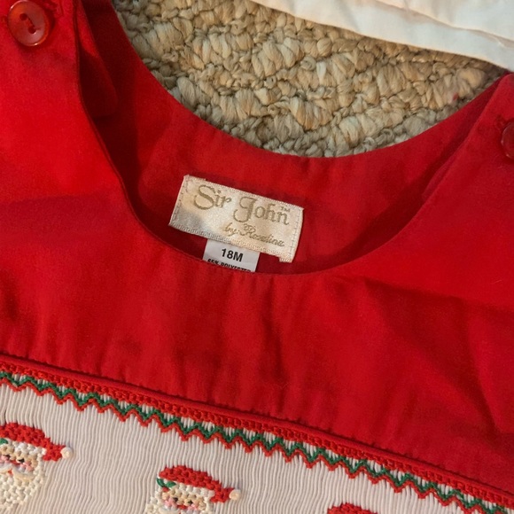 Christmas Boy Smocks - Picture 2 of 4